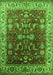 Machine Washable Oriental Green Traditional Area Rugs, wshurb2032grn