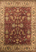 Machine Washable Oriental Brown Traditional Rug, wshurb2032brn