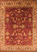 Oriental Orange Traditional Rug, urb2032org