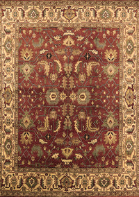 Oriental Brown Traditional Rug, urb2032brn