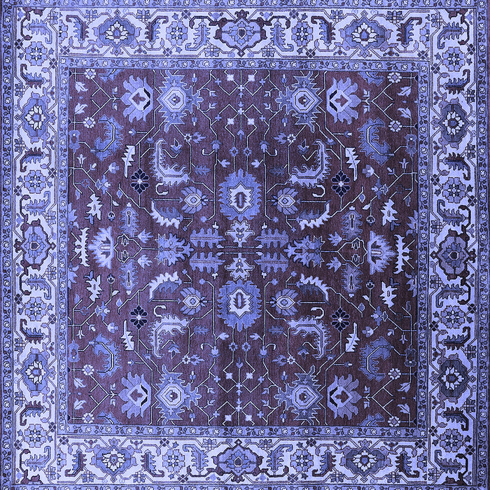 Square Oriental Blue Traditional Rug, urb2032blu