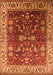 Machine Washable Oriental Orange Traditional Area Rugs, wshurb2032org