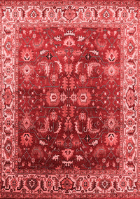 Oriental Red Traditional Rug, urb2032red