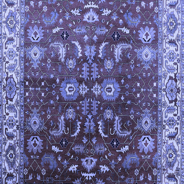 Machine Washable Oriental Blue Traditional Rug, wshurb2032blu