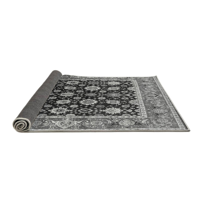 Sideview of Oriental Gray Traditional Rug, urb2033gry