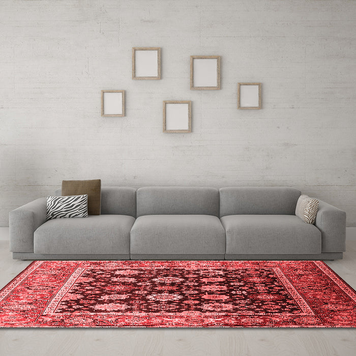Traditional Red Washable Rugs