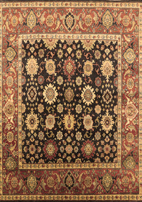 Oriental Brown Traditional Rug, urb2033brn