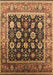 Oriental Brown Traditional Rug, urb2033brn