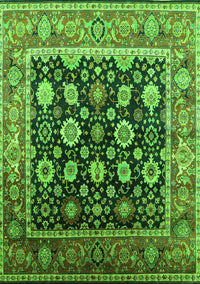 Oriental Green Traditional Rug, urb2033grn