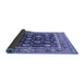 Sideview of Oriental Blue Traditional Rug, urb2033blu