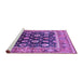 Sideview of Machine Washable Oriental Purple Traditional Area Rugs, wshurb2033pur