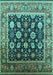 Oriental Turquoise Traditional Rug, urb2033turq