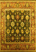 Machine Washable Oriental Yellow Traditional Rug, wshurb2033yw