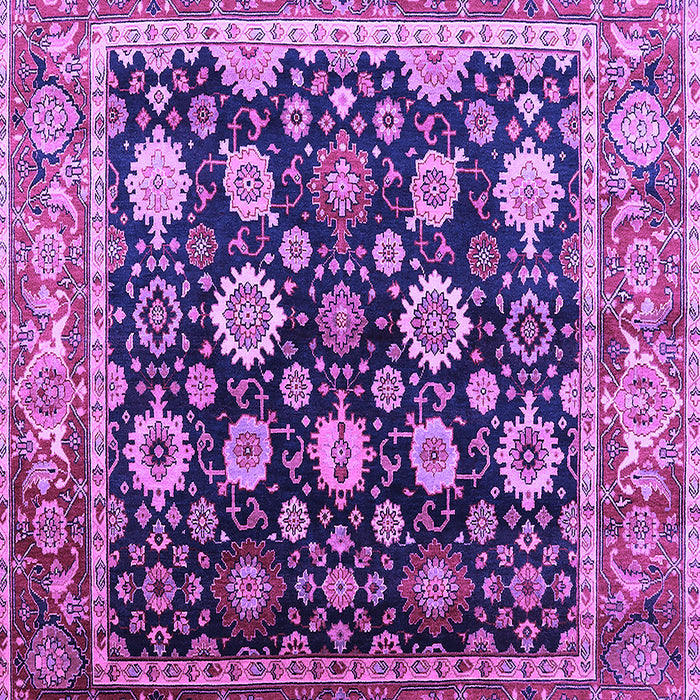Machine Washable Oriental Purple Traditional Area Rugs, wshurb2033pur