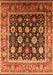 Machine Washable Oriental Orange Traditional Area Rugs, wshurb2033org