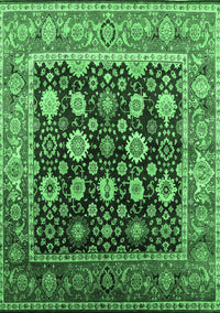 Oriental Emerald Green Traditional Rug, urb2033emgrn