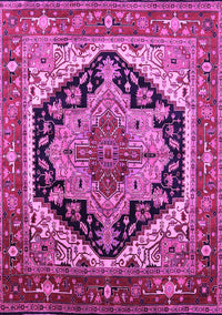 Geometric Pink Traditional Rug, urb2034pnk