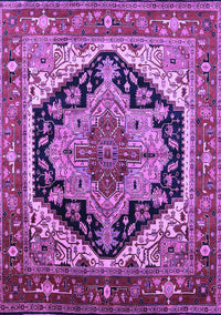 Geometric Purple Traditional Rug, urb2034pur