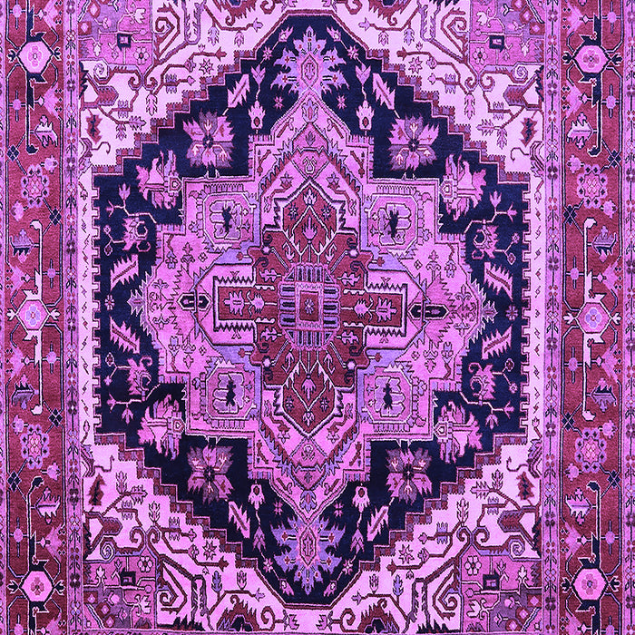 Geometric Purple Traditional Rug, urb2034pur