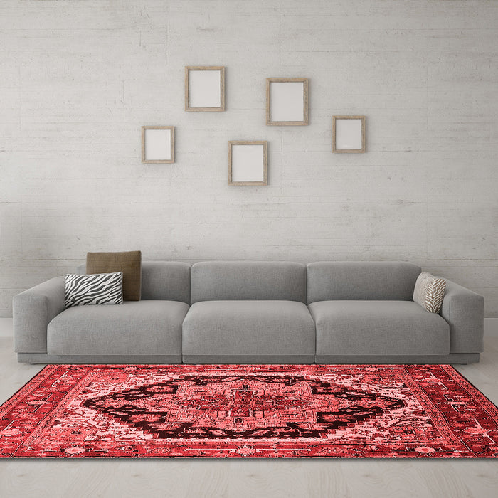 Traditional Red Washable Rugs