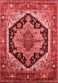 Geometric Red Traditional Rug, urb2034red