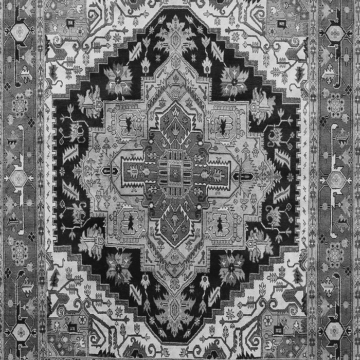 Machine Washable Geometric Gray Traditional Rug, wshurb2034gry