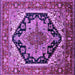 Square Geometric Purple Traditional Rug, urb2034pur