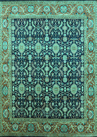 Oriental Turquoise Traditional Rug, urb2035turq
