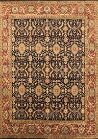 Oriental Brown Traditional Rug, urb2035brn