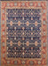 Mid-Century Modern Red Oriental Rug, urb2035