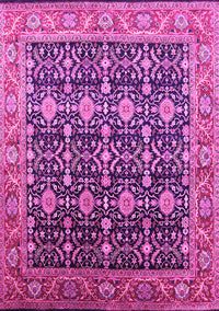 Oriental Pink Traditional Rug, urb2035pnk