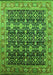 Oriental Green Traditional Rug, urb2035grn
