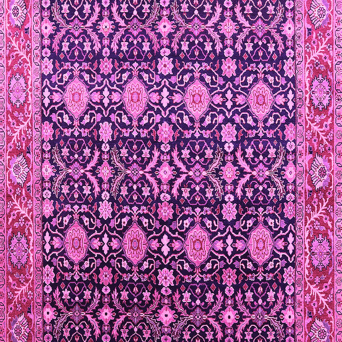 Machine Washable Oriental Pink Traditional Rug, wshurb2035pnk