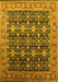 Oriental Yellow Traditional Rug, urb2035yw