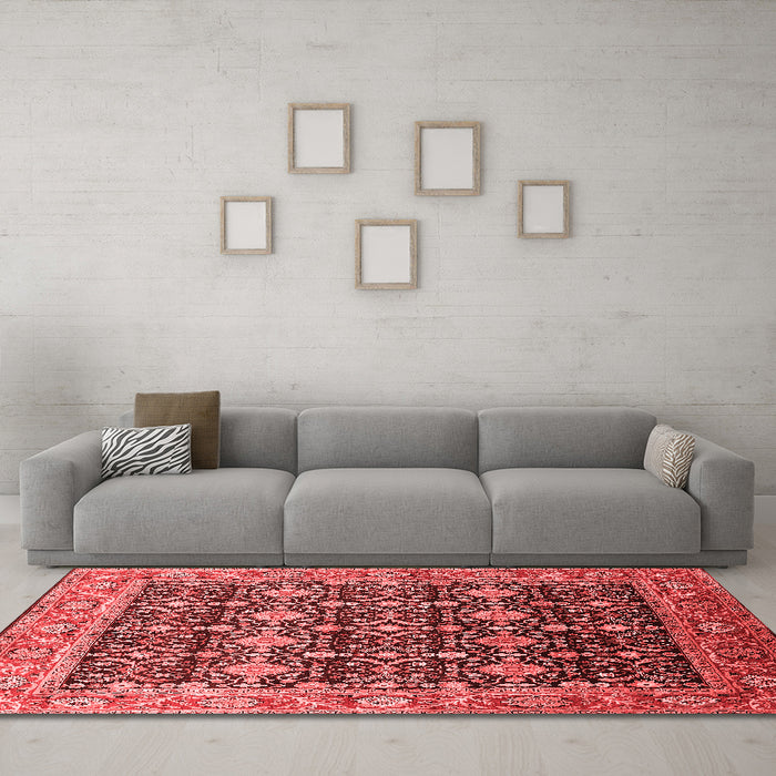 Traditional Red Washable Rugs