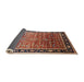 Sideview of Mid-Century Modern Light Copper Gold Oriental Rug, urb2036