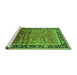 Sideview of Machine Washable Oriental Green Industrial Area Rugs, wshurb2036grn