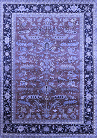 Oriental Blue Industrial Rug, urb2036blu