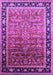 Machine Washable Oriental Purple Industrial Area Rugs, wshurb2036pur