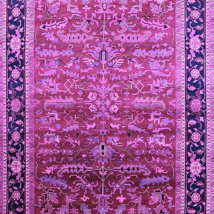 Machine Washable Oriental Purple Industrial Area Rugs, wshurb2036pur