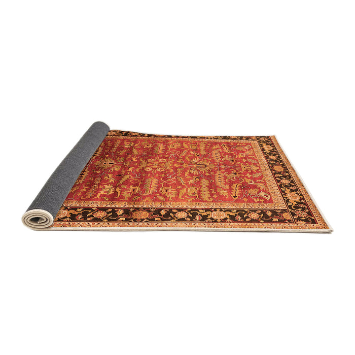 Sideview of Oriental Orange Industrial Rug, urb2036org