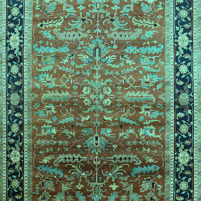 Oriental Turquoise Industrial Rug, urb2036turq