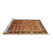 Sideview of Machine Washable Oriental Brown Industrial Rug, wshurb2036brn