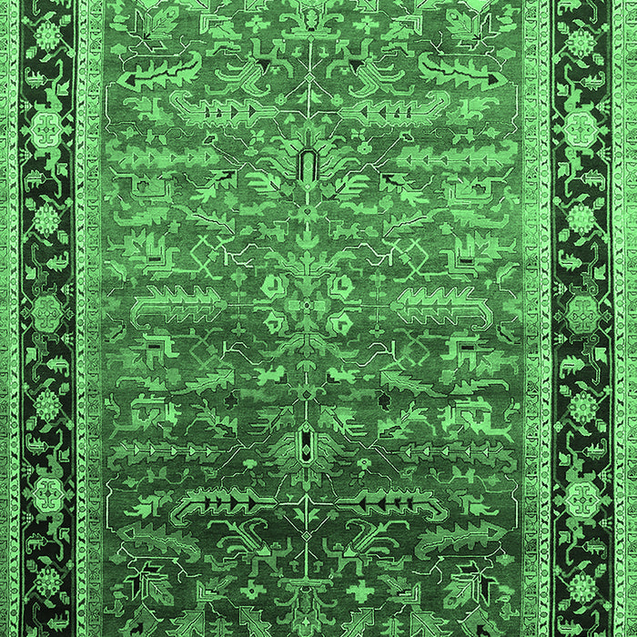 Oriental Emerald Green Industrial Rug, urb2036emgrn