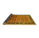 Sideview of Oriental Yellow Industrial Rug, urb2036yw