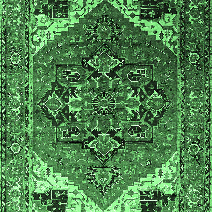 Persian Emerald Green Traditional Rug, urb2037emgrn