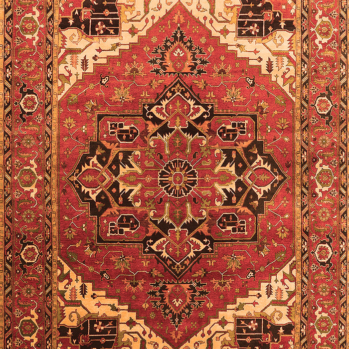 Persian Orange Traditional Rug, urb2037org