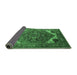 Sideview of Persian Emerald Green Traditional Rug, urb2037emgrn