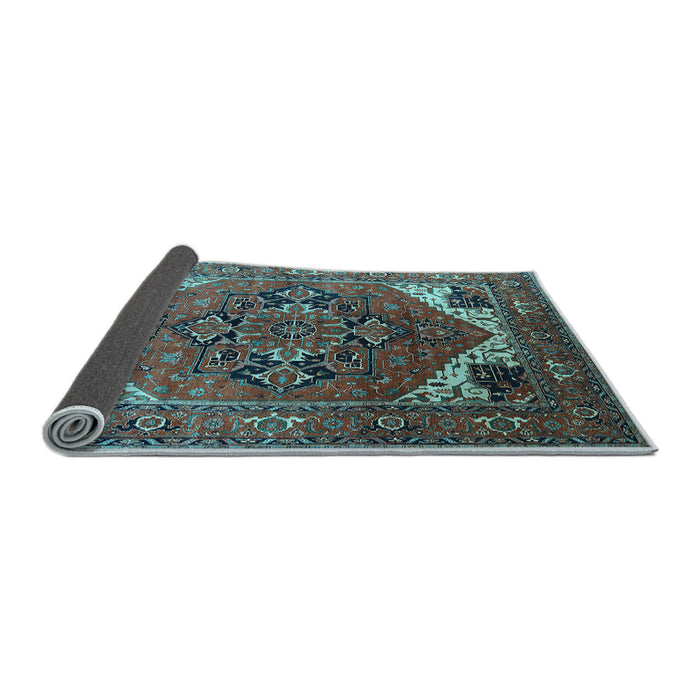 Sideview of Persian Light Blue Traditional Rug, urb2037lblu