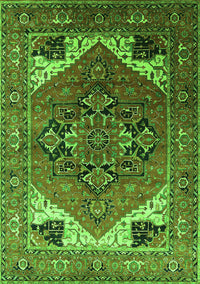 Persian Green Traditional Rug, urb2037grn
